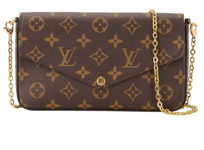 Felicie Pochette, &pound;850, Handbags, Brown, Canvas, Front view